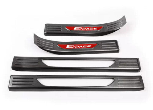 Plate Protector Inner Door for Jaguar E-Pace 2018-23 Sill Scuff Black Titanium