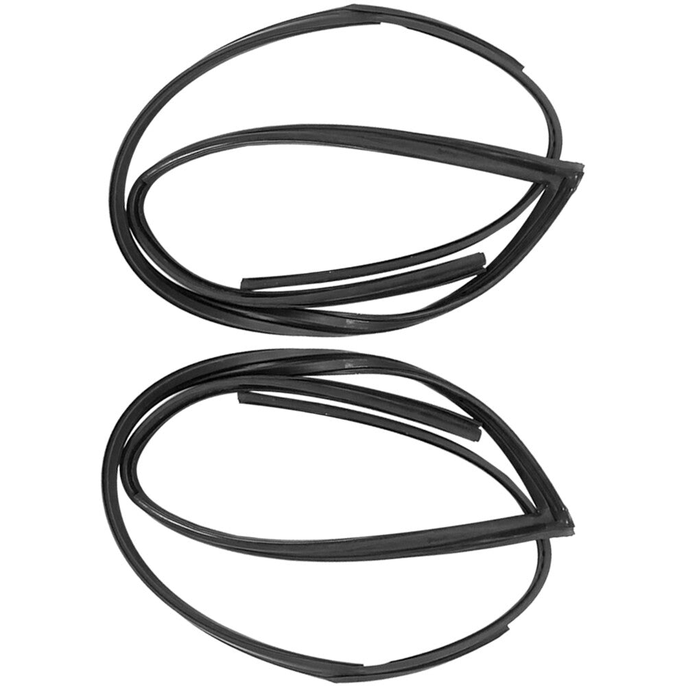 Pair For 2003-07 for Honda for Accord Front Window Run Channel Molding Glass Guide Seal