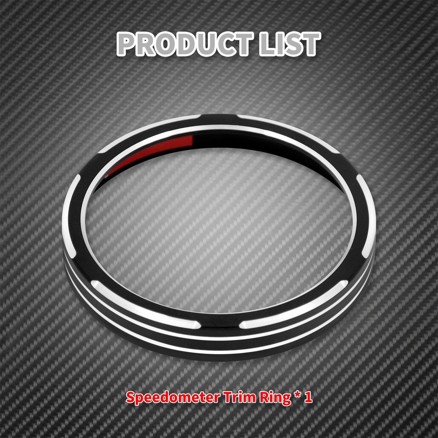 Burst Gauge Speedometer Trim Bezel Fit for Harley Sporster 1200 Dyna Street Bob