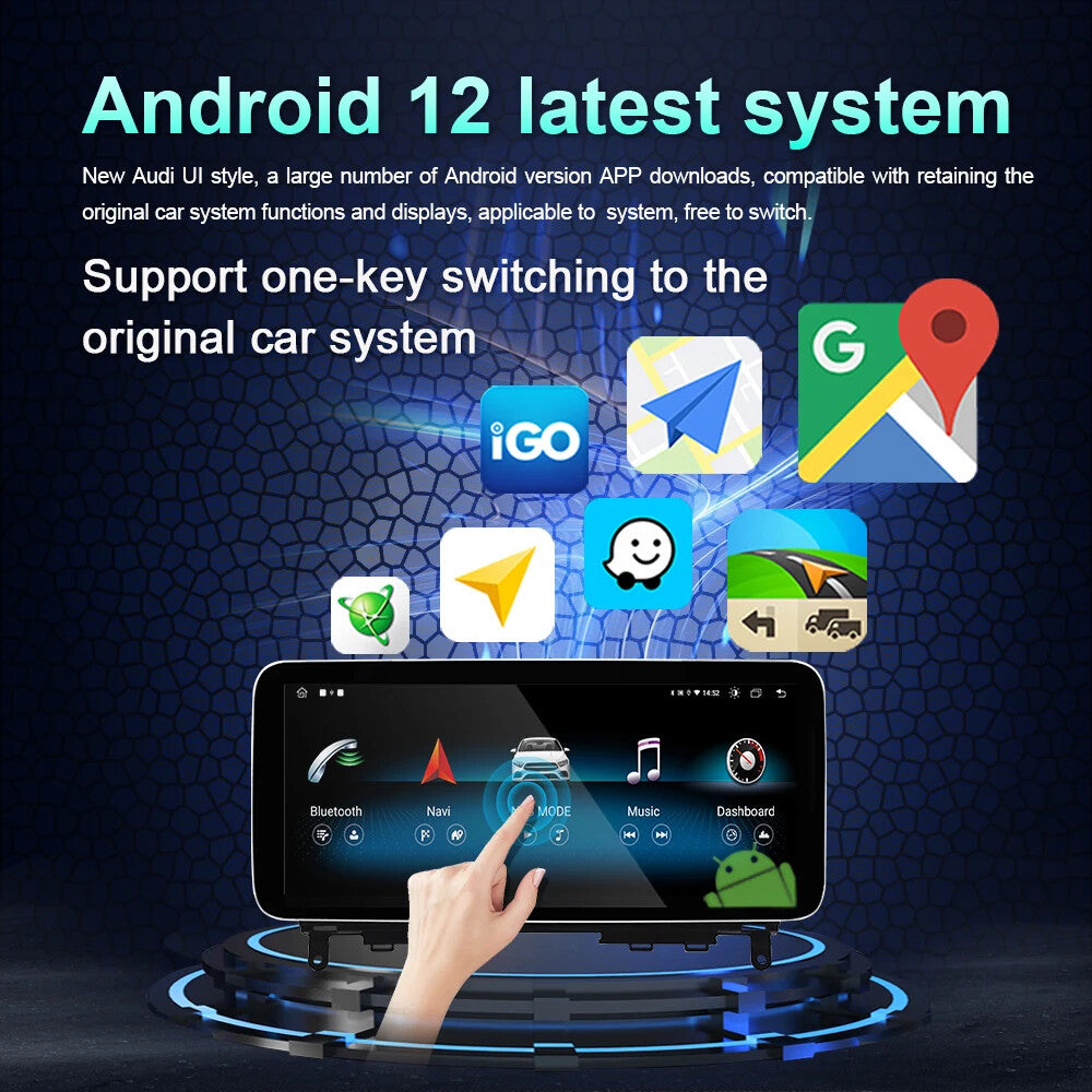 Android CarPlay for Mercedes for Benz C Class W204 2008-12 GPS Car Multimedia Player