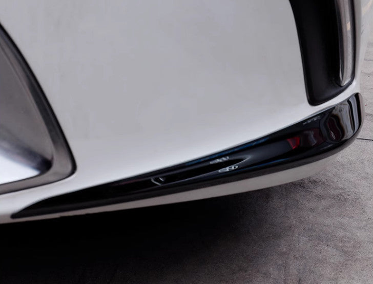 Black Gloss Front Bumper Side Corner Spoiler Cover for Lexus ES250 350 2019-2023
