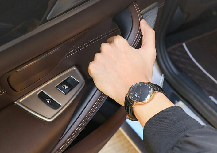 for BMW 3 4 Series GT 2014-18 Matt Black 4DR Interior Door Armrest Cover Trim 4P