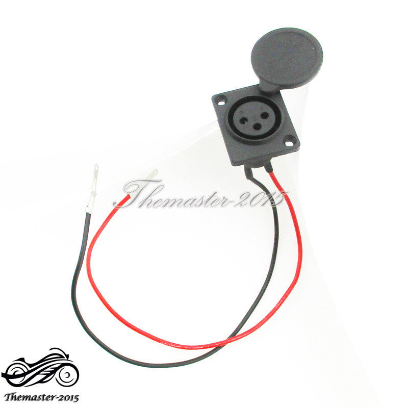 3 Position 2 Wires XLR Charging Port Socket For Currie GT Ezip Izip EVO Scooter Q