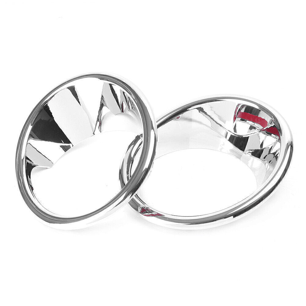 2x Chrome Front Fog Light Lamp Cover Trim For Fit for BMW X5 F15 2014-2018
