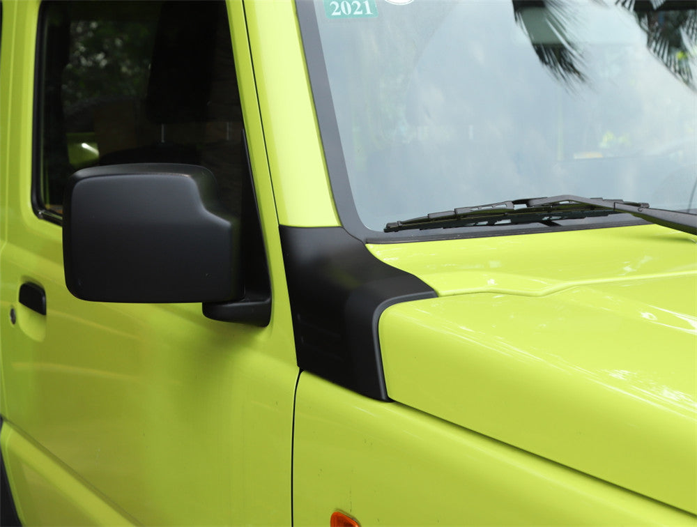 Matte Black ABS Front Hood Angle Wrap Protector Cover for Suzuki for Jimny 2021-2022 n
