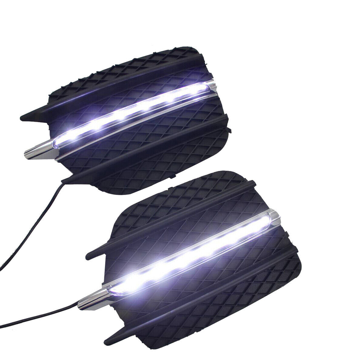 White LED DRL Daytime Running Lights Driving Fog Lamps for BMW X6 E71 2009-2012 Q