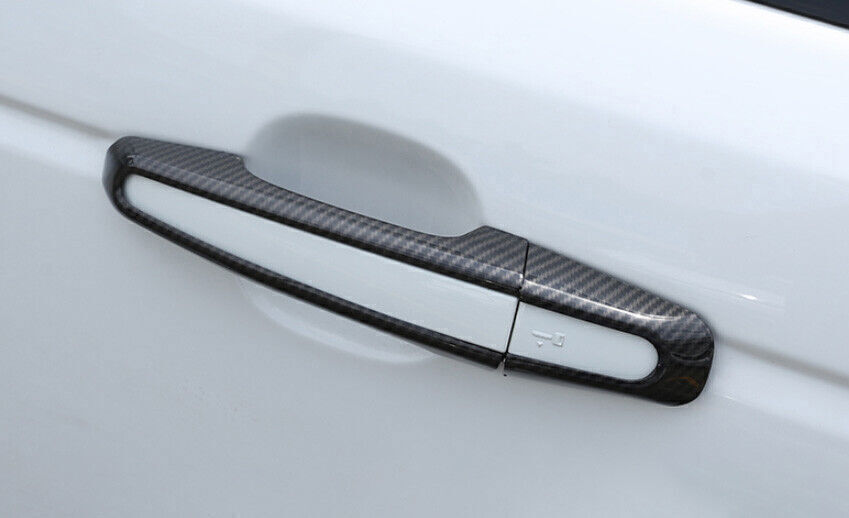 for Land Rover Discovery 5 17-25 Carbon Fiber Out Side Door Handle Cover Trim 8X