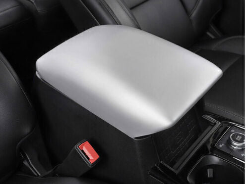 1X Central Console Cover Trim Armrest Box Silver Matte for Ford Explorer 20-2024