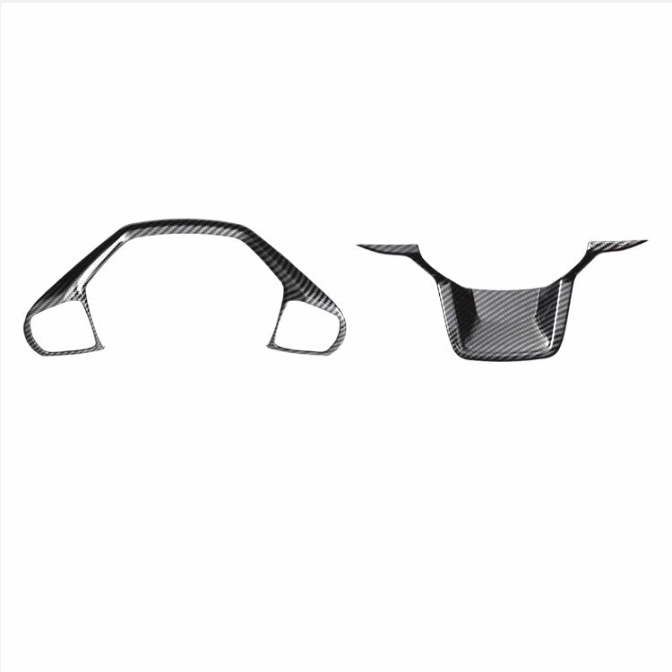 Carbon Fiber Car Steering Wheel Trim 2pcs for ford Explorer 2020-2025