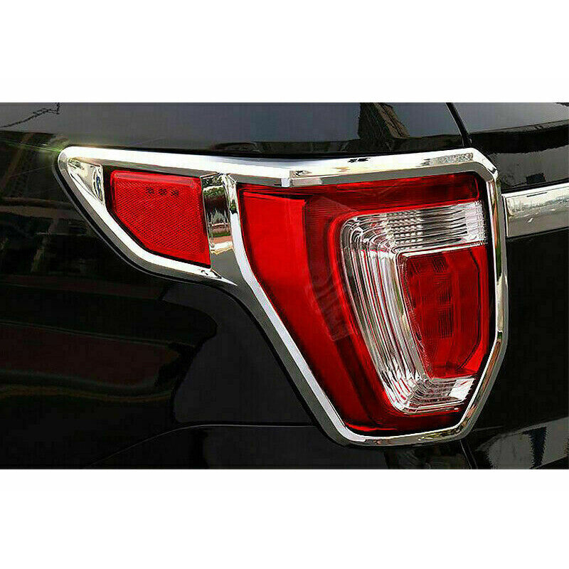 for Ford Explorer 2016-2019 Chrome Rear Tail Light Lamp frame Cover Trim Decor