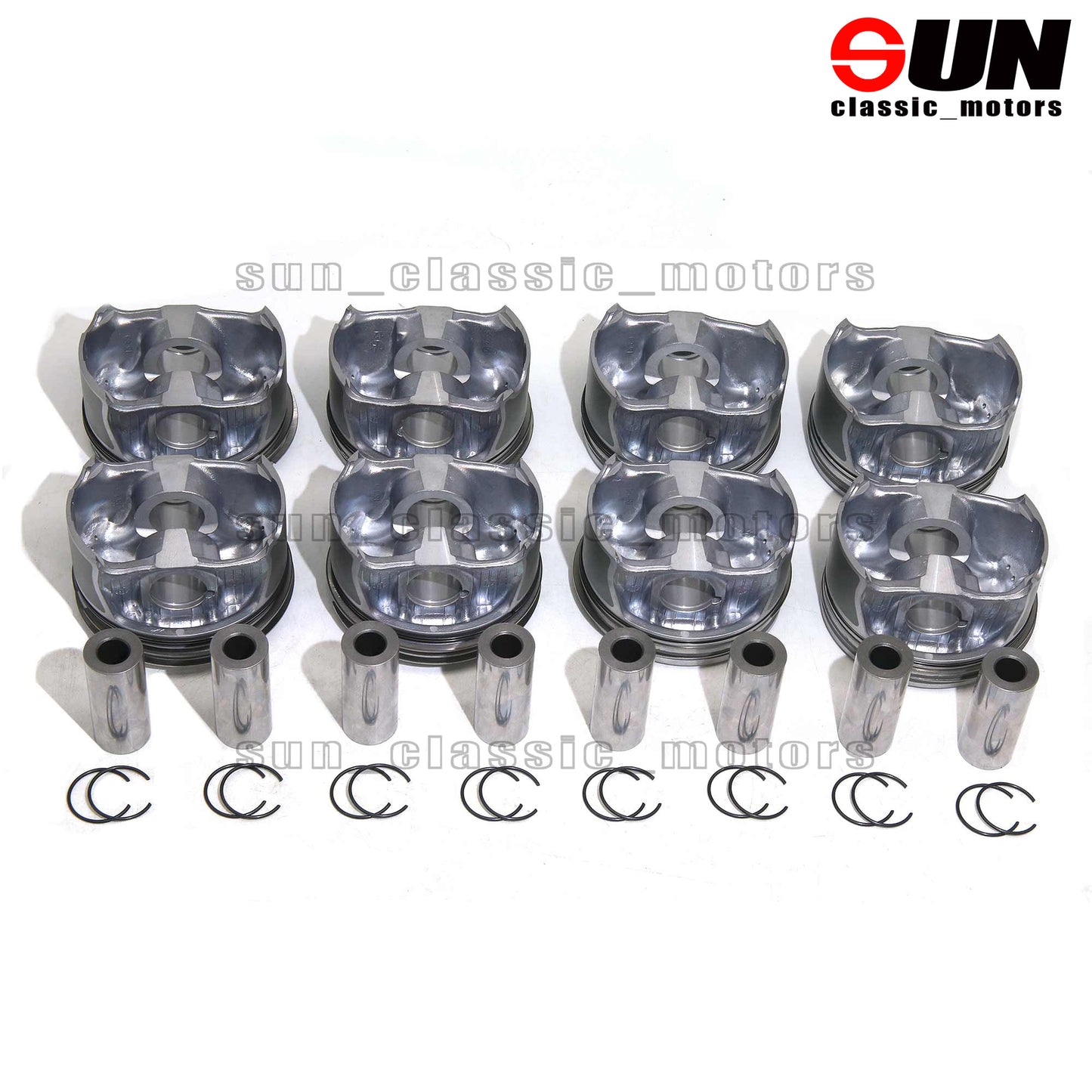 8x STD Pistons & Rings Set For E63 G63 S63 AMG W212 W463 5.5L M157