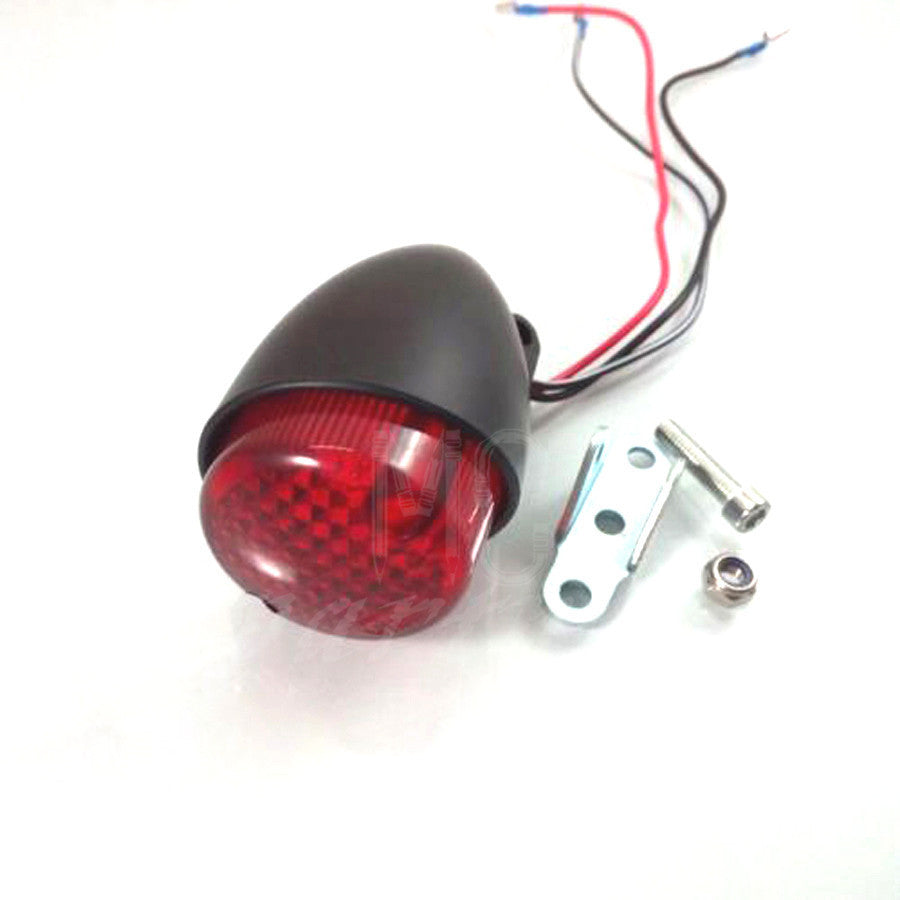 Black LED Rear Tail Brake Running Light for Harley Bobber Cruiser Chopper Custom Q