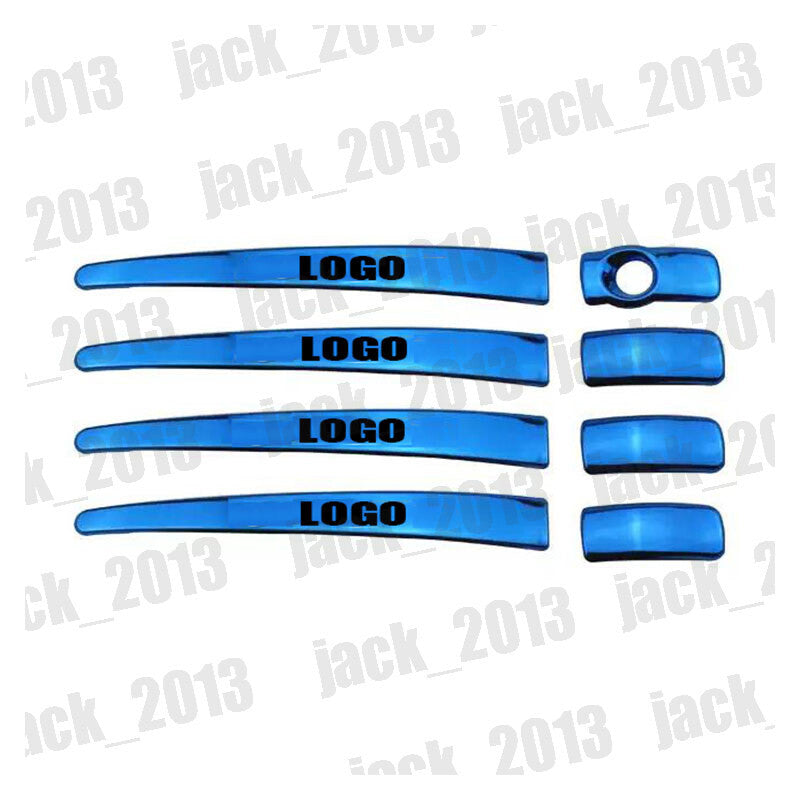 for Toyota RAV4 2014-2018 Blue stainless Door Handle Cover Trim Car Accessories