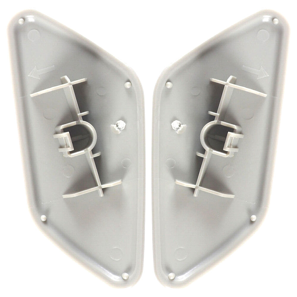 2X Unpainted LHRH Headlight Washer Cap Cover for Mitsubishi for Outlander 2016-2018