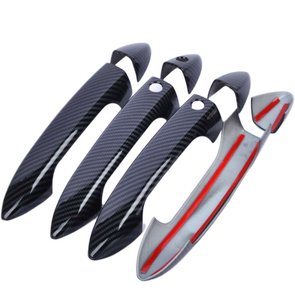 Glossy Carbon Fiber for Smart Door Handle Cover Trim for Honda Accord 2013-2017