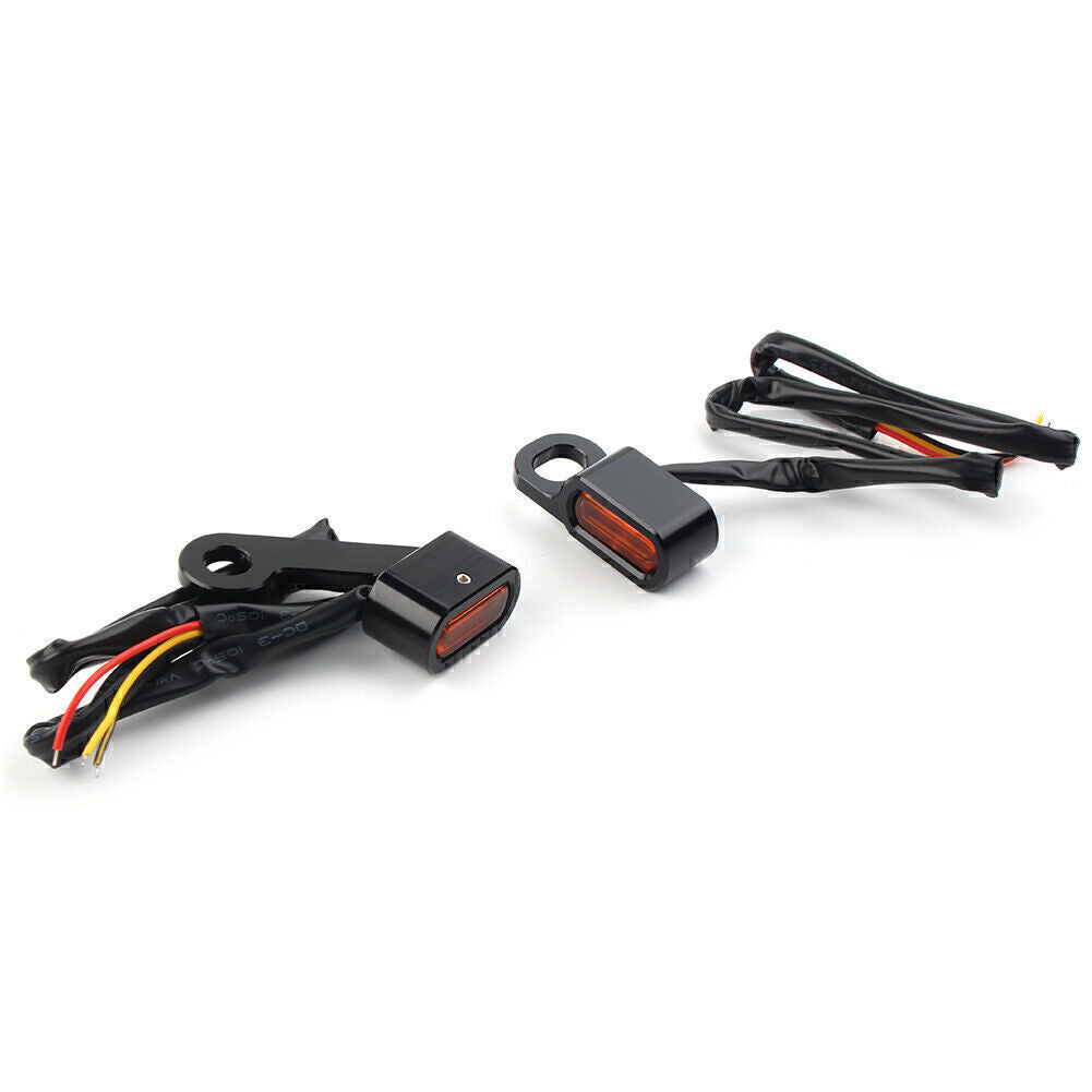 for Harley 04-21 Sportster 883 1200 Black Shell for Mini LED Turn Signal Amber Light Q