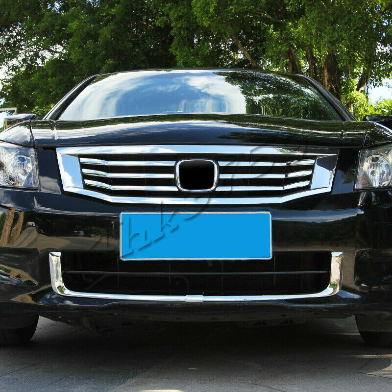 for Honda Accord 2008-2010 Chrome ABS Front Upper Grill Grille Mesh Cover Trim