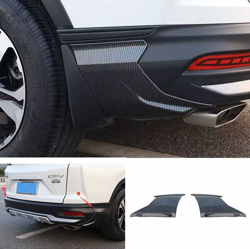 for Honda CR-V 2020-2022 ABS Carbon Front+Rear Bumper Side Spoiler Apron Guards