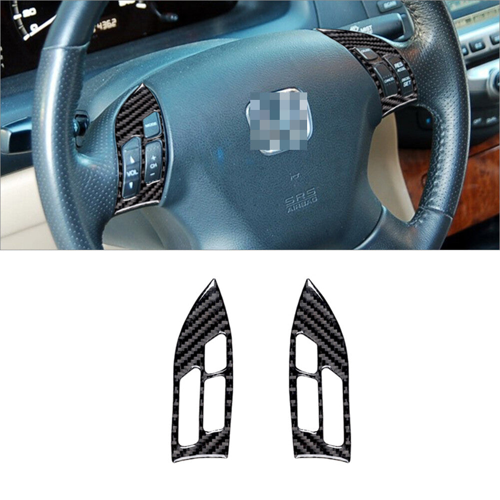 49Pcs Carbon Fiber Full Interior Kit Cover Trim for Honda Accord Sedan 2003-2007