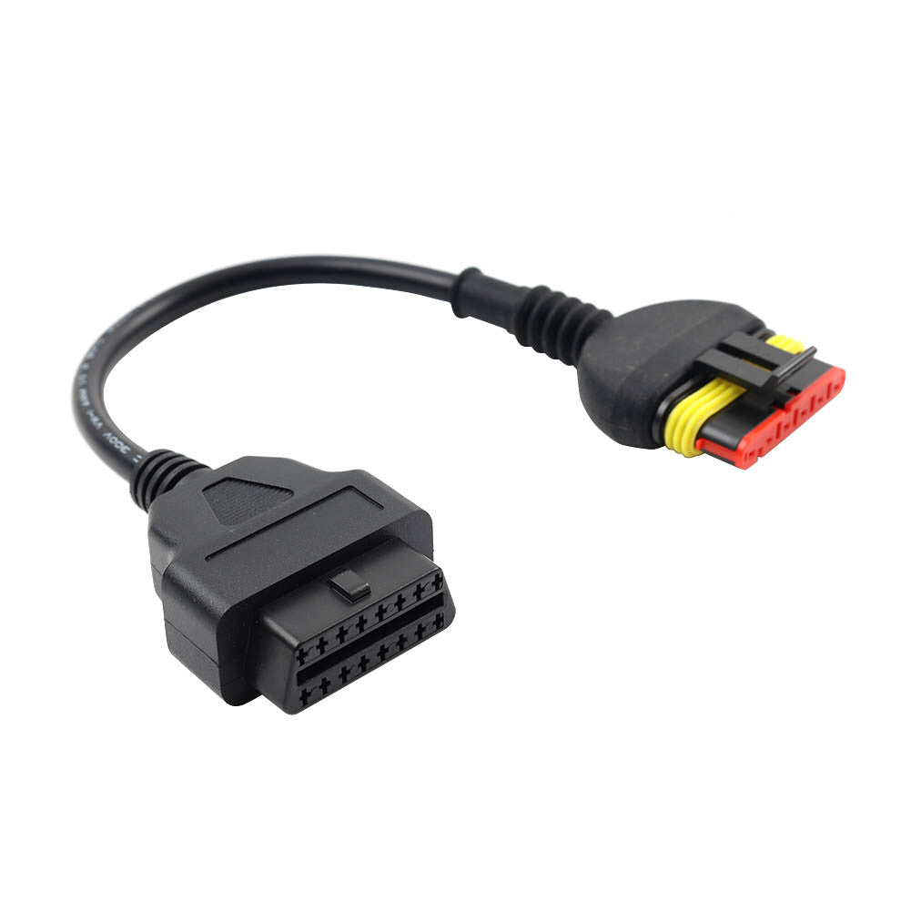 Motorcycle OBD2 Diagnostic Cable Adapter 6 to 16 pin For Benelli