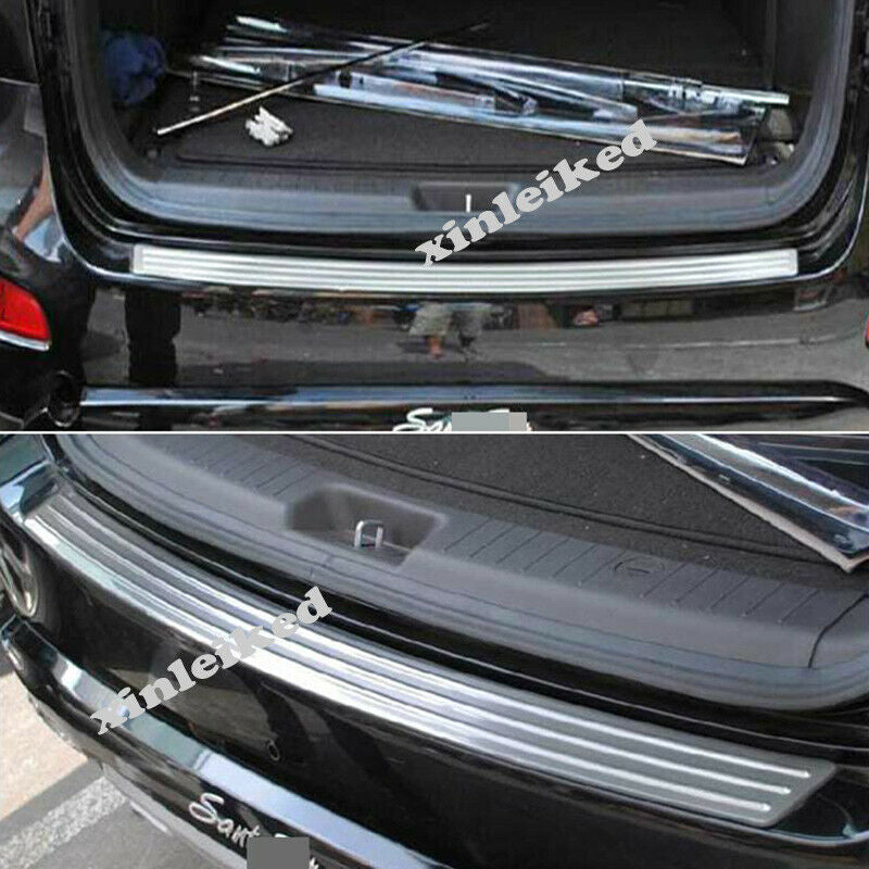Stainless Rear Bumper Trim for Hyundai Santa Fe 2010-2012 Plate Sill Guard Cover