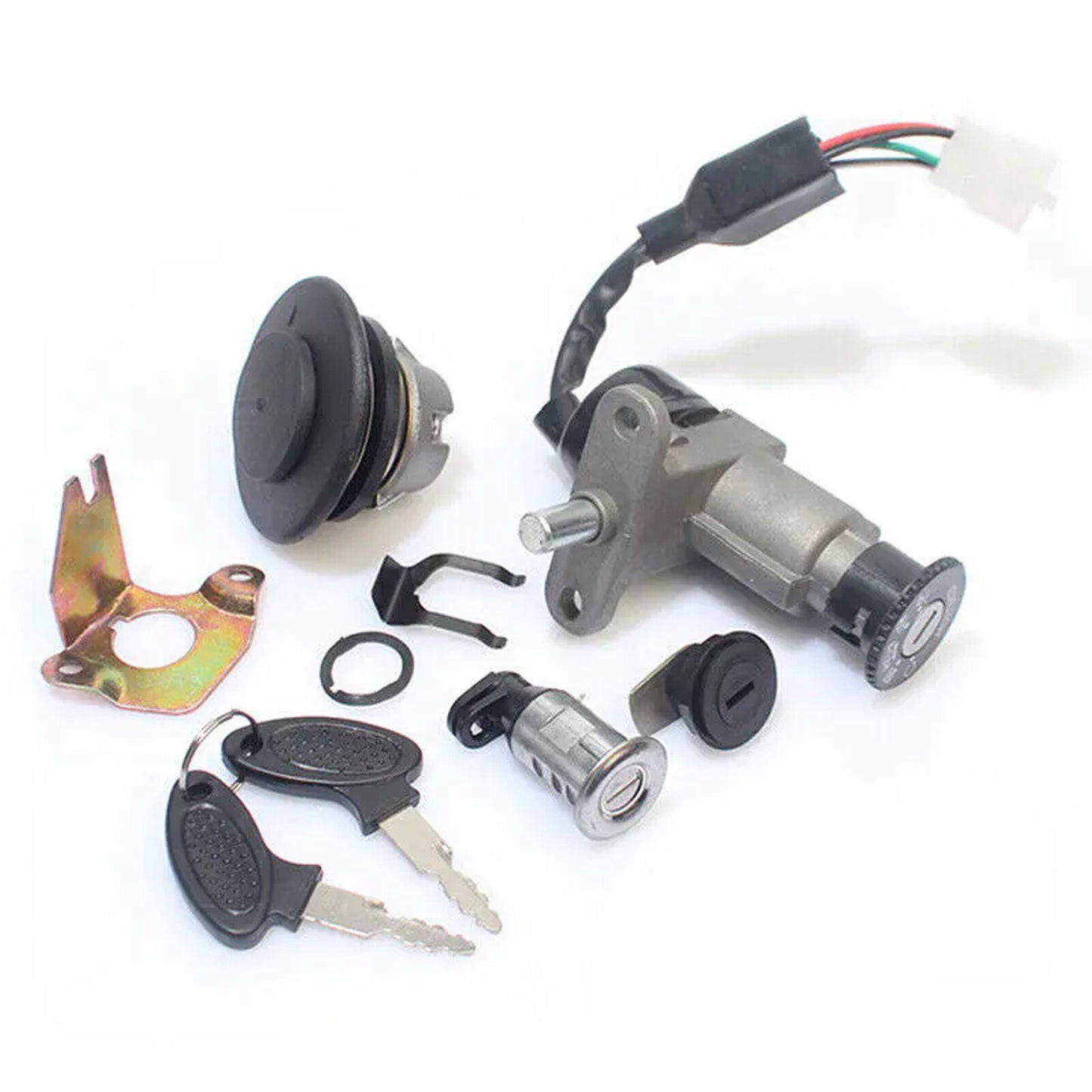 Universal modification scooter/motorcycle fuel cap ignition switch key lock Q