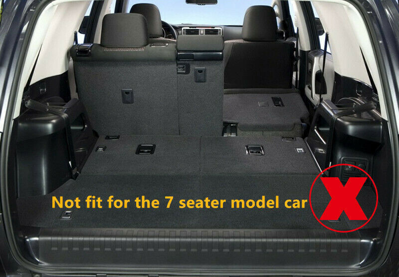 Black Outer Rear Bumper Protector Sill Plate Cover For Auto for Toyota 4Runner 14-19