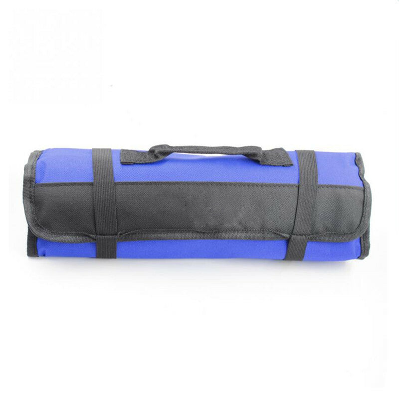 1Pc Blue Car Wrench Organizer Handbag Muti-Pouch Portable Oxford Cloth Tool Bag