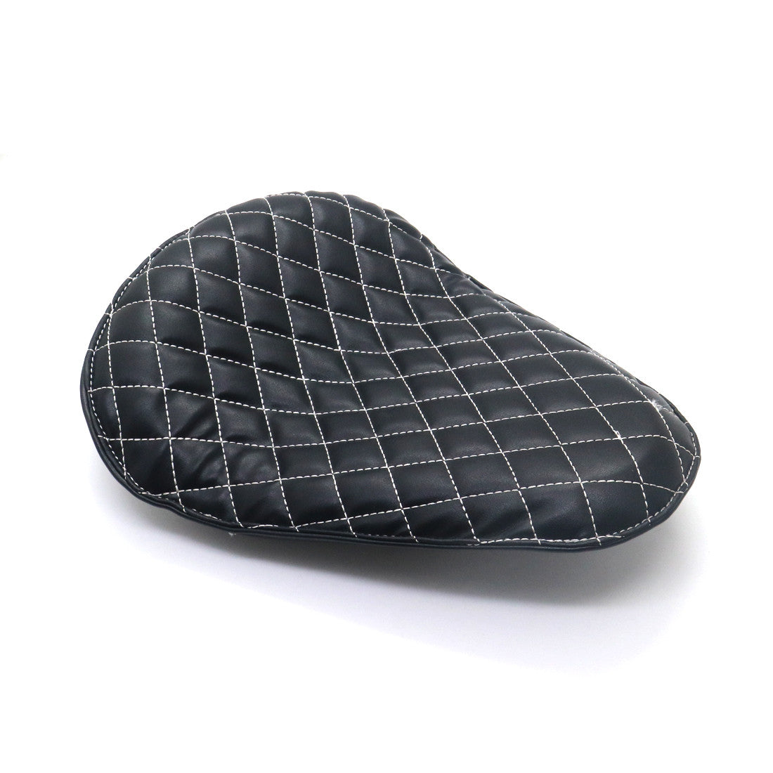 New Black Synthetic Leather Diamond SOLO Driver for Seat for Harley Chopper Bobber Q