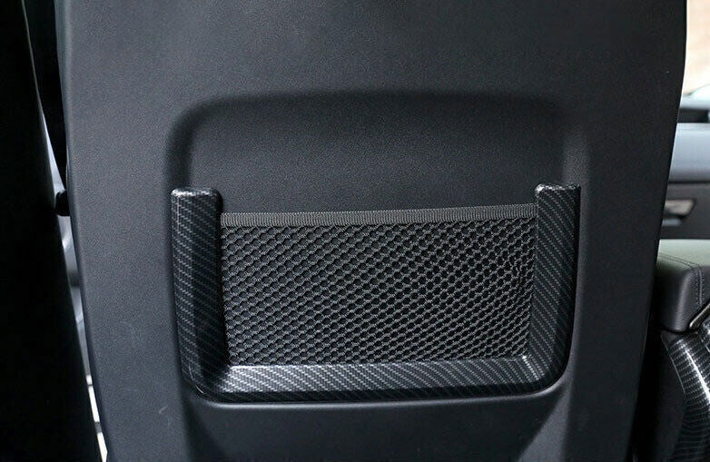 for Range Rover Sport 2014-22 Carbon Fiber for Seat Back Storage Bag Frame Decor 2P