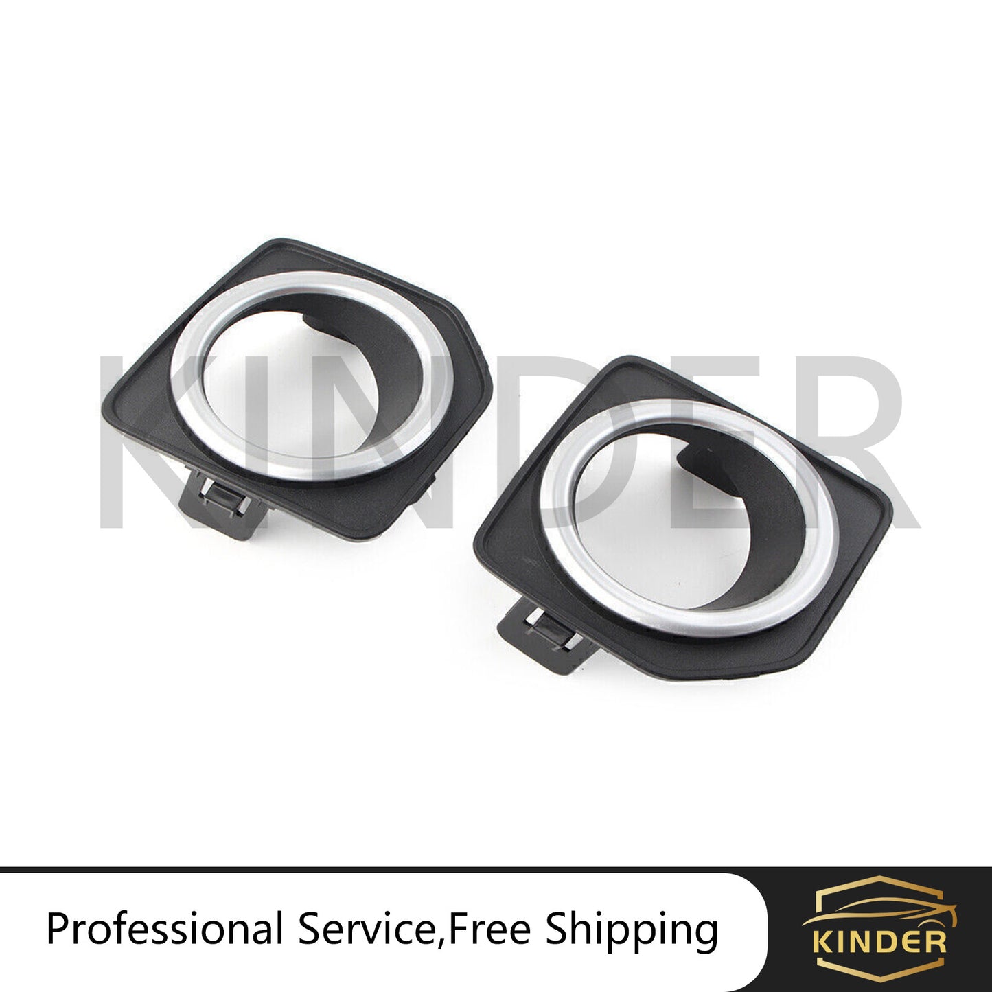 2pcs Fit for Land Rover LR2 2013-2015 Front Left Right Fog Lamp Light Cover Trim Q