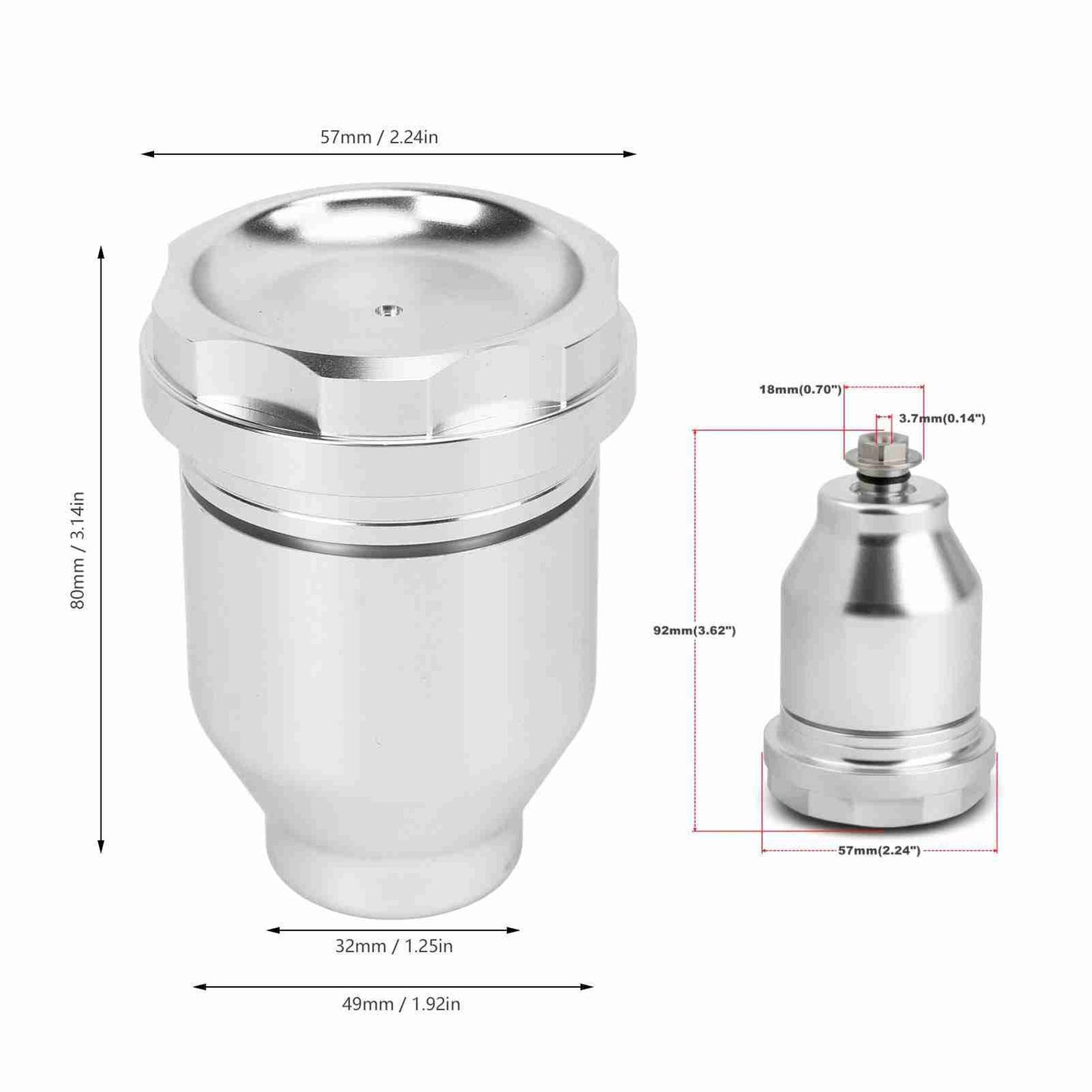 Clutch Master Cylinder Aluminum Reservoir Pump Tank For Integra Sturdy Smooth Q