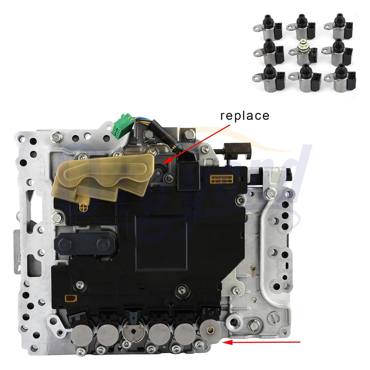 9pcs Automatic Transmission Solenoid kit for Nissan for Infiniti JR710E RE7R01A