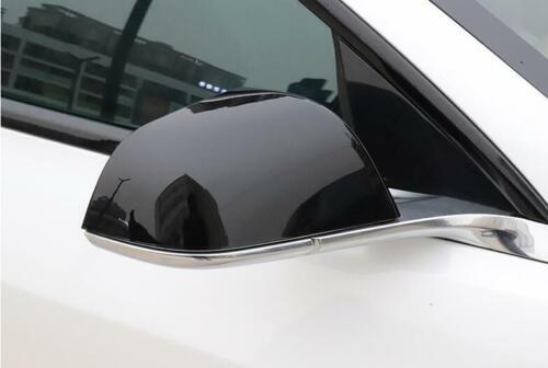 for Tesla Model 3 2017-2022 Gloss Black Rear View Side Door Mirror Cover Trim 2x