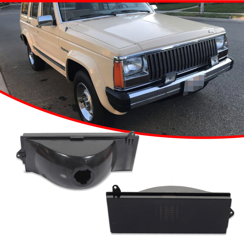 For 84-96 for Jeep Cherokee and 86-92 Comanche front corner signal light housing set - v