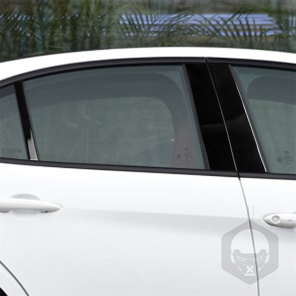 6Pcs Gloss Black Door Window Pillar Post Panel Cover for Alfa Romeo Giulia 2017+