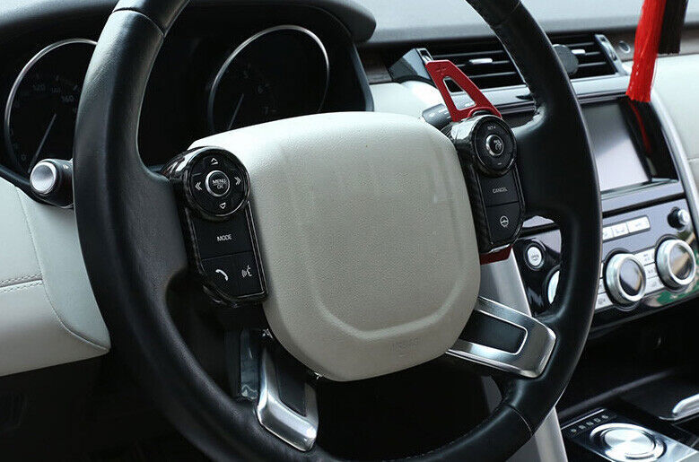 Carbon ABS Steering Wheel Switch Cover for Land Rover Discovery 5 17-18 Trim B n