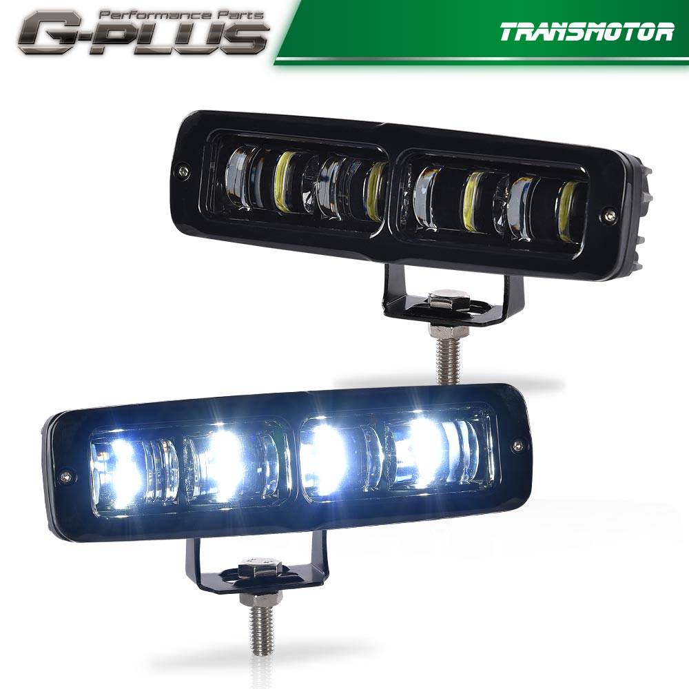 2 x 6-inch LED work light strips, fog lights, off-road driving truck, 4WD SUV, all-terrain vehicle