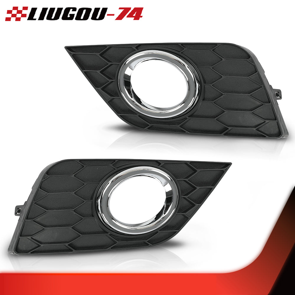 pair of front bumper fog light bezel covers fit 2016-2019 for Nissan Sentra