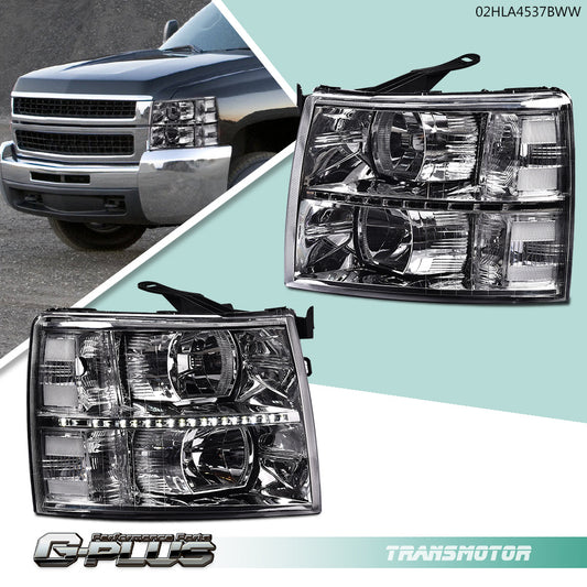 LED DRL New Year Cake 07-13 Black and White Silverado 1500 2500HD 3500HD