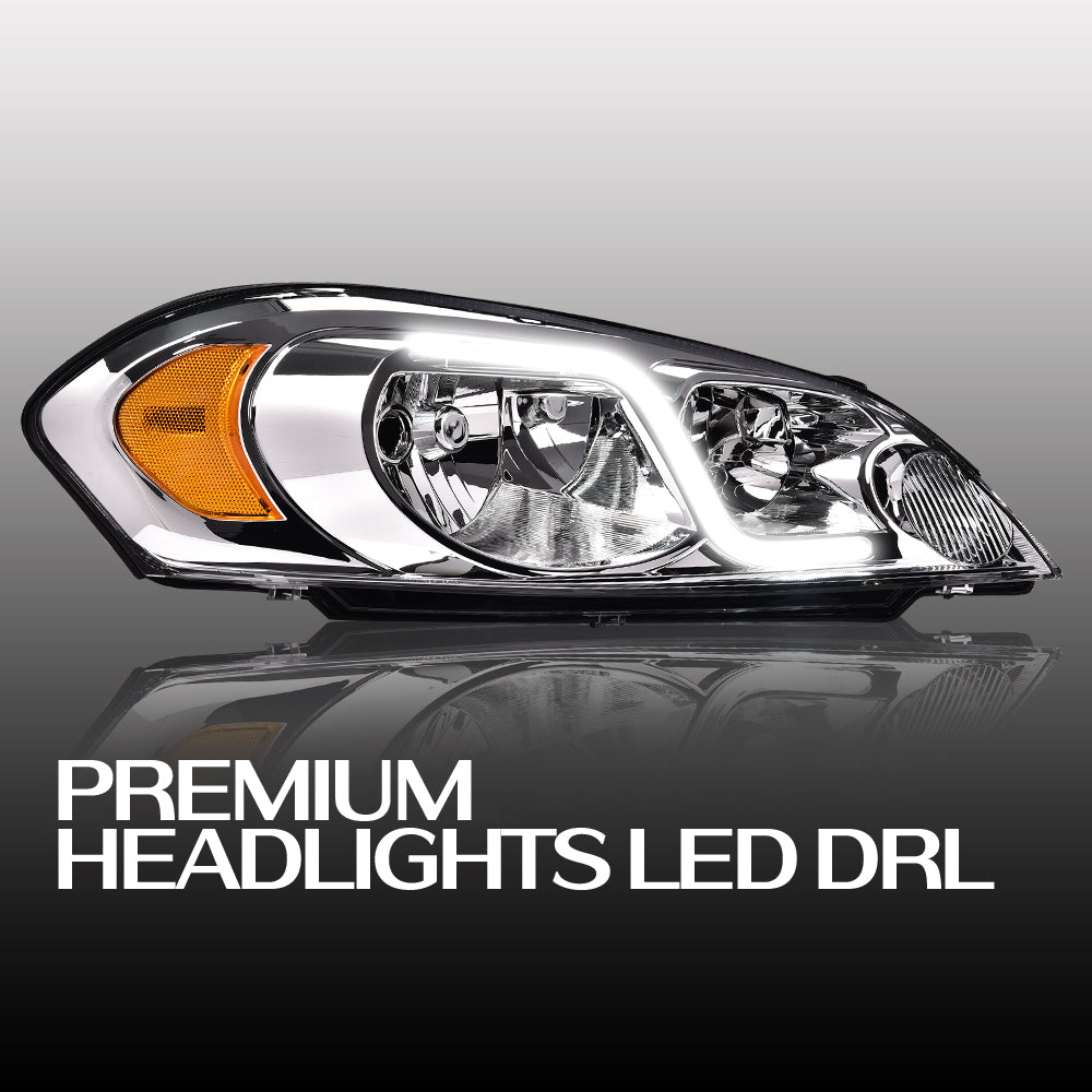Student 06-16: for Chevrolet Impala Chrome High-Gloss Whitening DRL with Bright LED Display