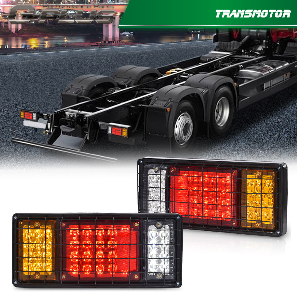 x 40 LED rear turn signal brakes and reverse driving lights for trucks, trailers, RVs, and campervans. Q