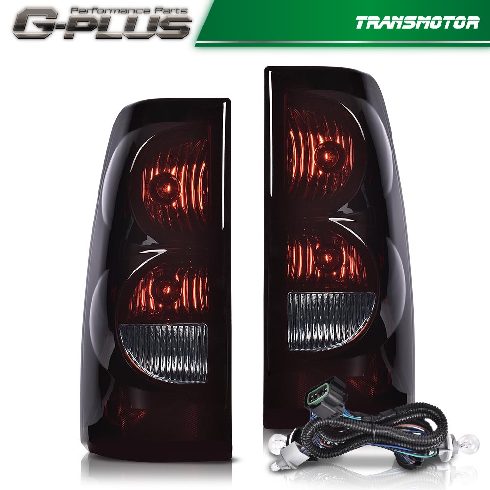 03-06 Replacement taillights for Chevrolet Silverado, including bulbs and wiring harness.