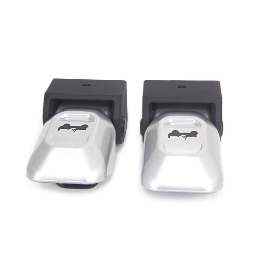 2x Hood Lock Latch For 2018-2021 for Jeep for Wrangler JL & Gladiator Silver v