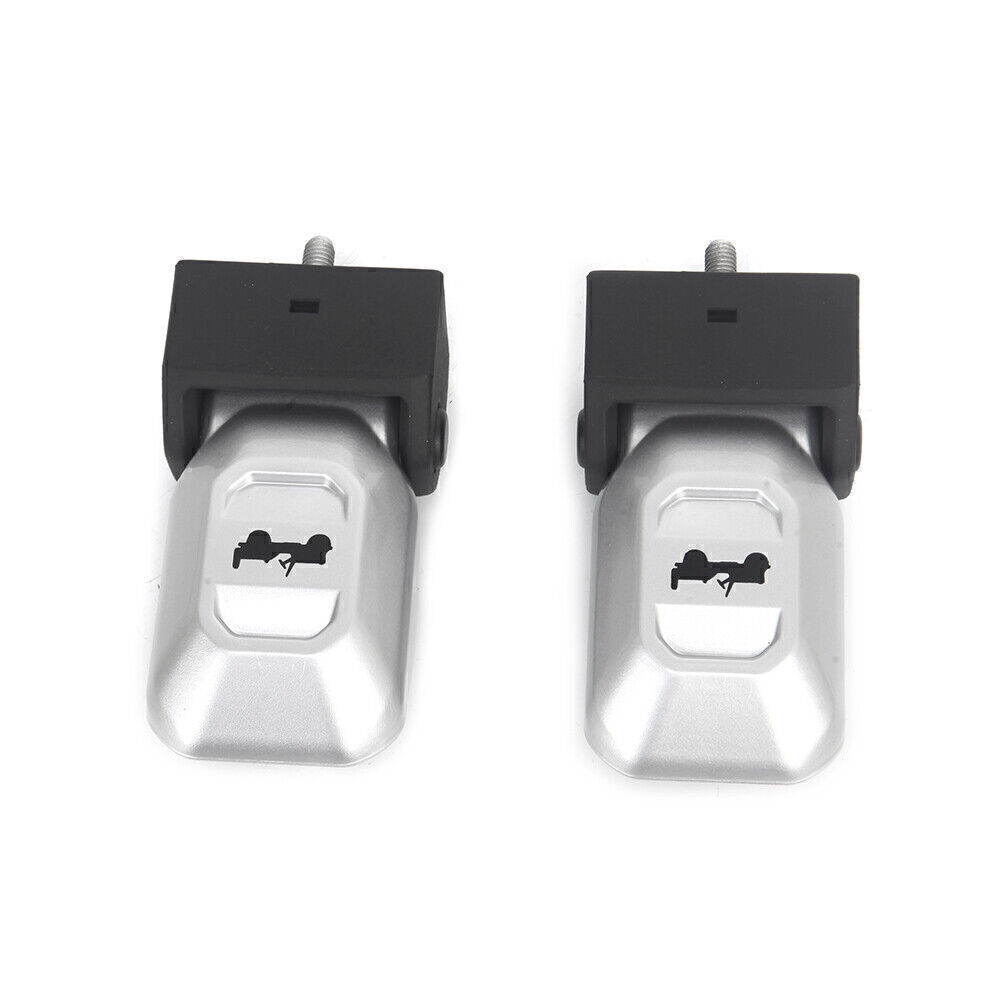 2x Hood Lock Latch For 2018-2021 for Jeep for Wrangler JL & Gladiator Silver v