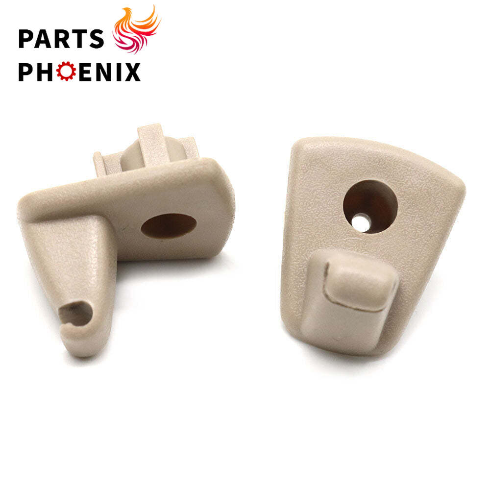 2X Beige Sun Visor Holder Hook Clips for Chrysler 300 300C for Dodge for Charger Magnum