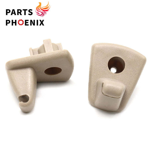 2X Beige Sun Visor Holder Hook Clips for Chrysler 300 300C for Dodge for Charger Magnum