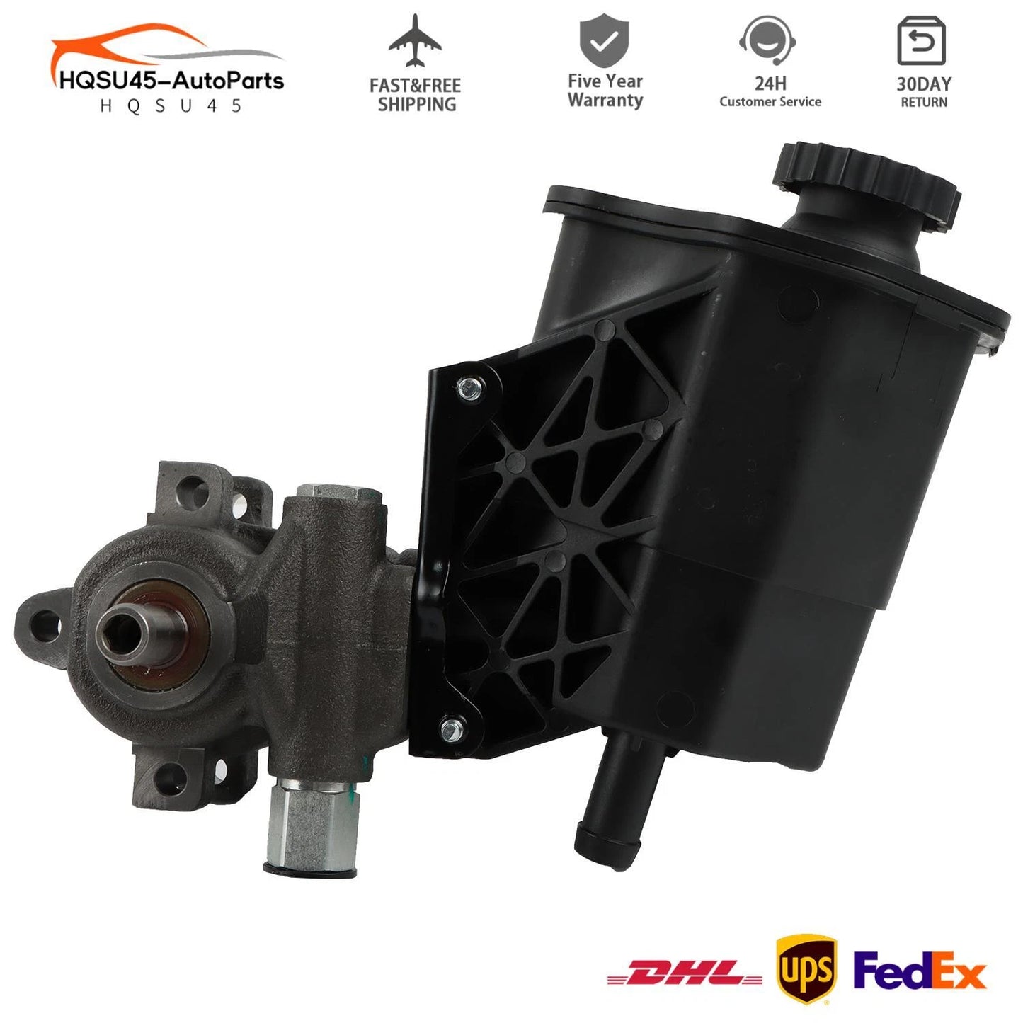 HQSU45 Power Steering Pump w/ reservoir For 2002-2007 for Dodge for Ram 1500 - 0-70269 14177 B