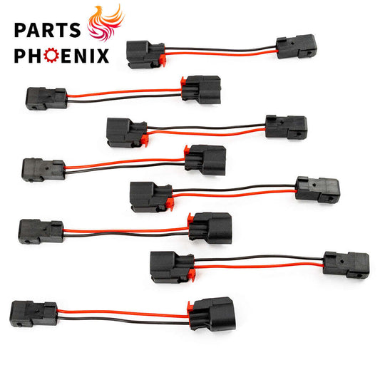 8X Fuel Injector Connector Adapter Set EV1 to EV6/EV14 USCAR LS1 LS2 LS3 LSX LT1