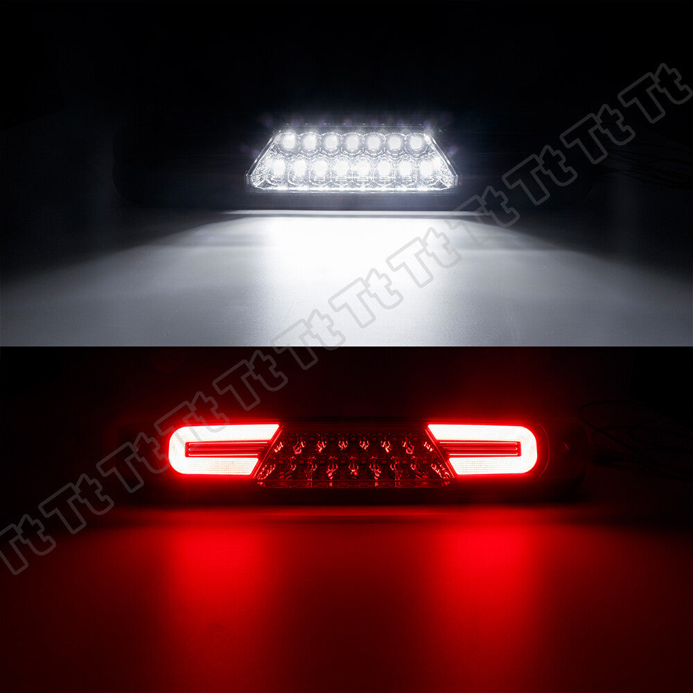 Suitable for 07-14 Silverado/ for Sierra LED 3RD third brake+cargo red+white American light- v